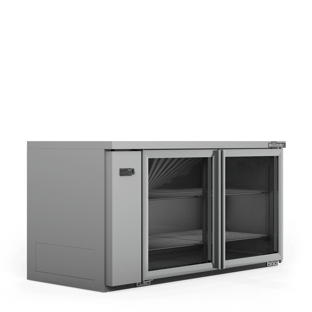 Williams Boronia - Two Door Stainless Steel Remote Back Bar Counter Display Refrigerator HB2RGS