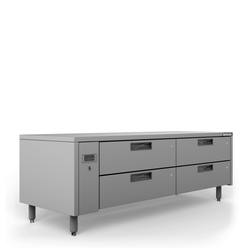 Williams Jarrah - Four Drawer Remote Lowline Refigerator JL4R