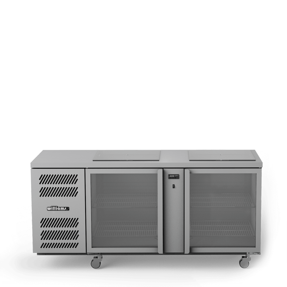 Williams Glass Chiller - Two Door Glass Chiller With Two Shelves GC2UGD