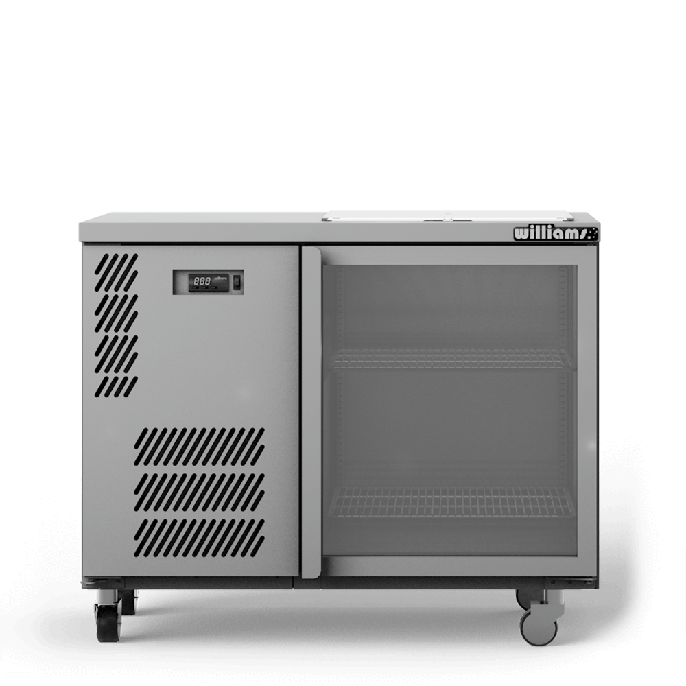 Williams Glass Chiller - One Door Glass Chiller With Two Shelves - 500 x 500 baskets GC15UGD