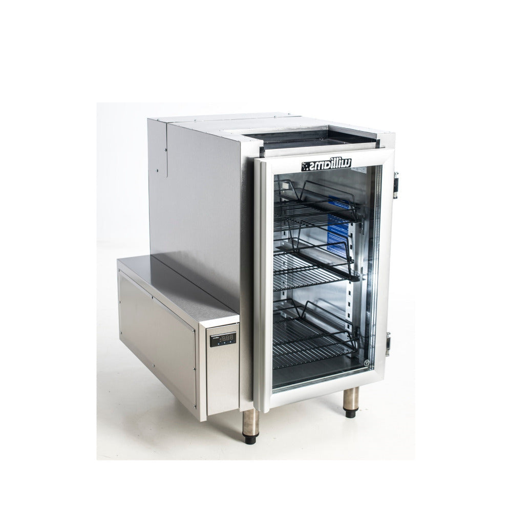 Williams Glass Chiller - One Door Remote Glass Chiller Slimline with two shelves and right hand services FGC1-R