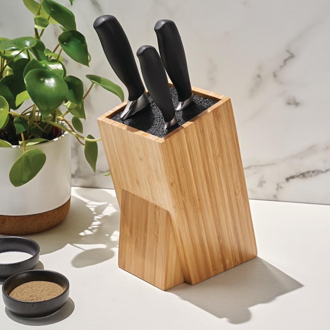 Vogue Prep Like a Pro 3-Piece Knife Set with Knife Block - SA645