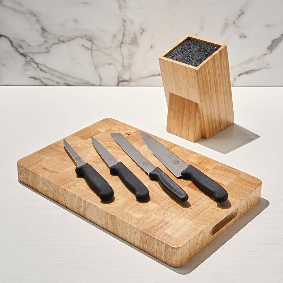 Vogue Prep Like a Pro 3-Piece Knife Set with Knife Block - SA645