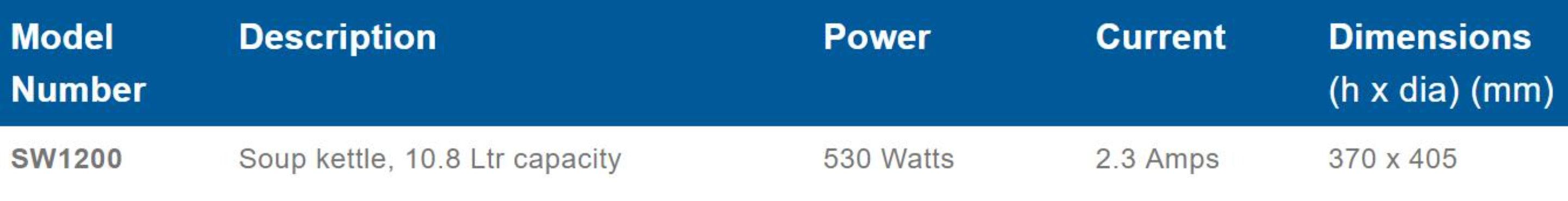 Robalec Soup Kettle - SW1200