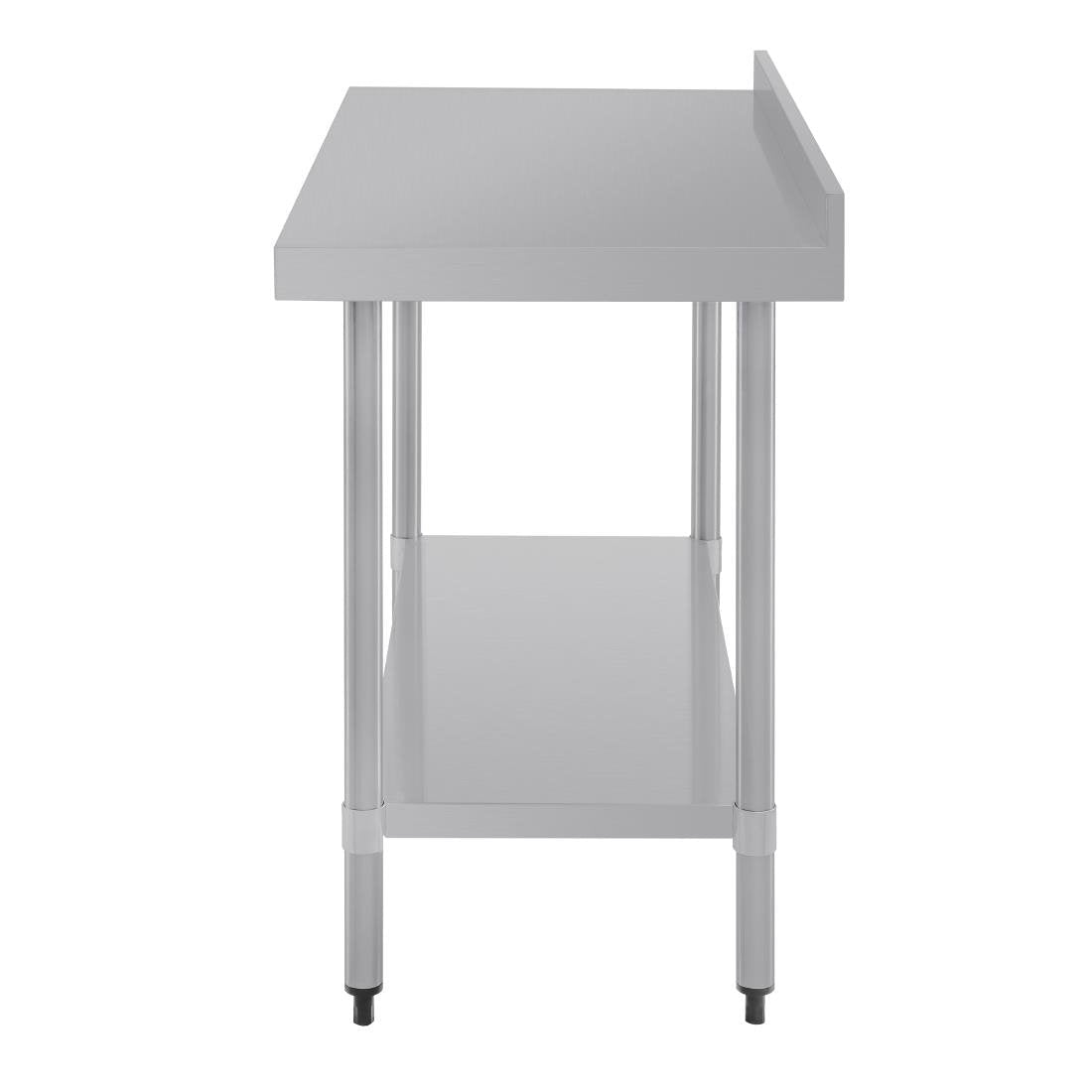 Vogue Stainless Steel Prep Table with Splashback 1800mm - T383