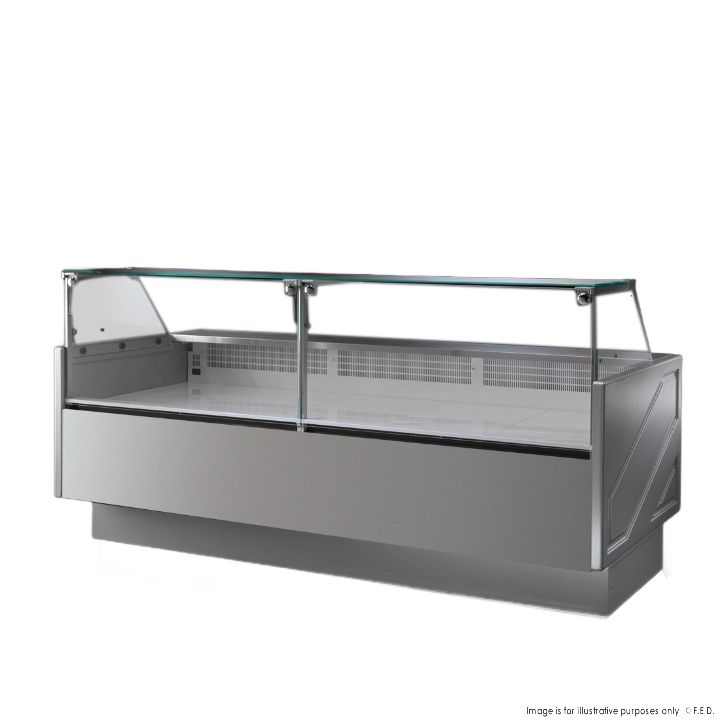 TECNODOM by FHE Serie Mr 2480Mm Wide Deli Display With Storage And Castors TDMR-0925
