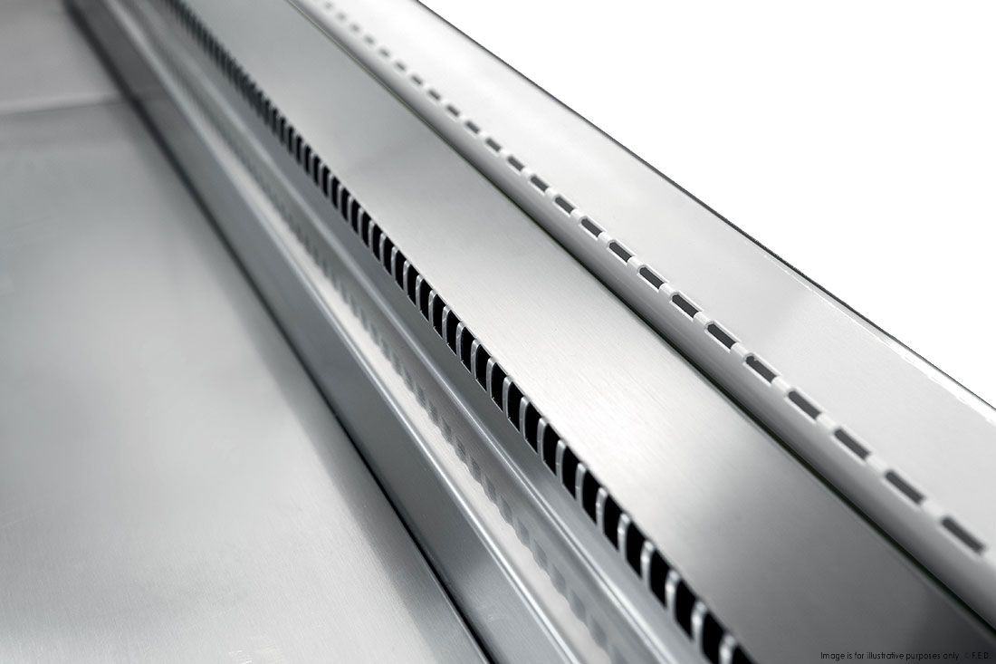 TECNODOM by FHE Serie Mr 2480Mm Wide Deli Display With Storage And Castors TDMR-0925