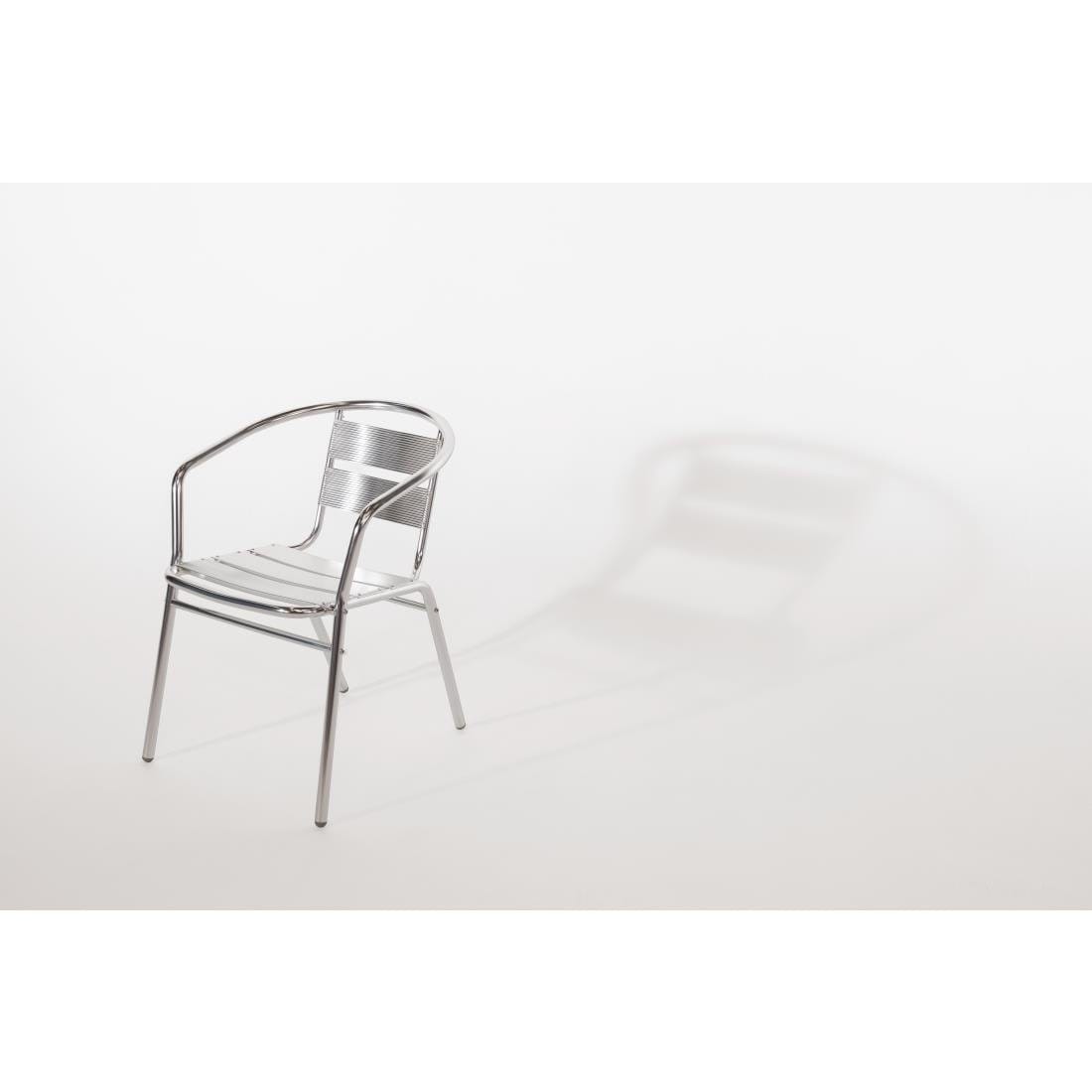 Bolero Aluminium Stacking Chairs 735mm - U419