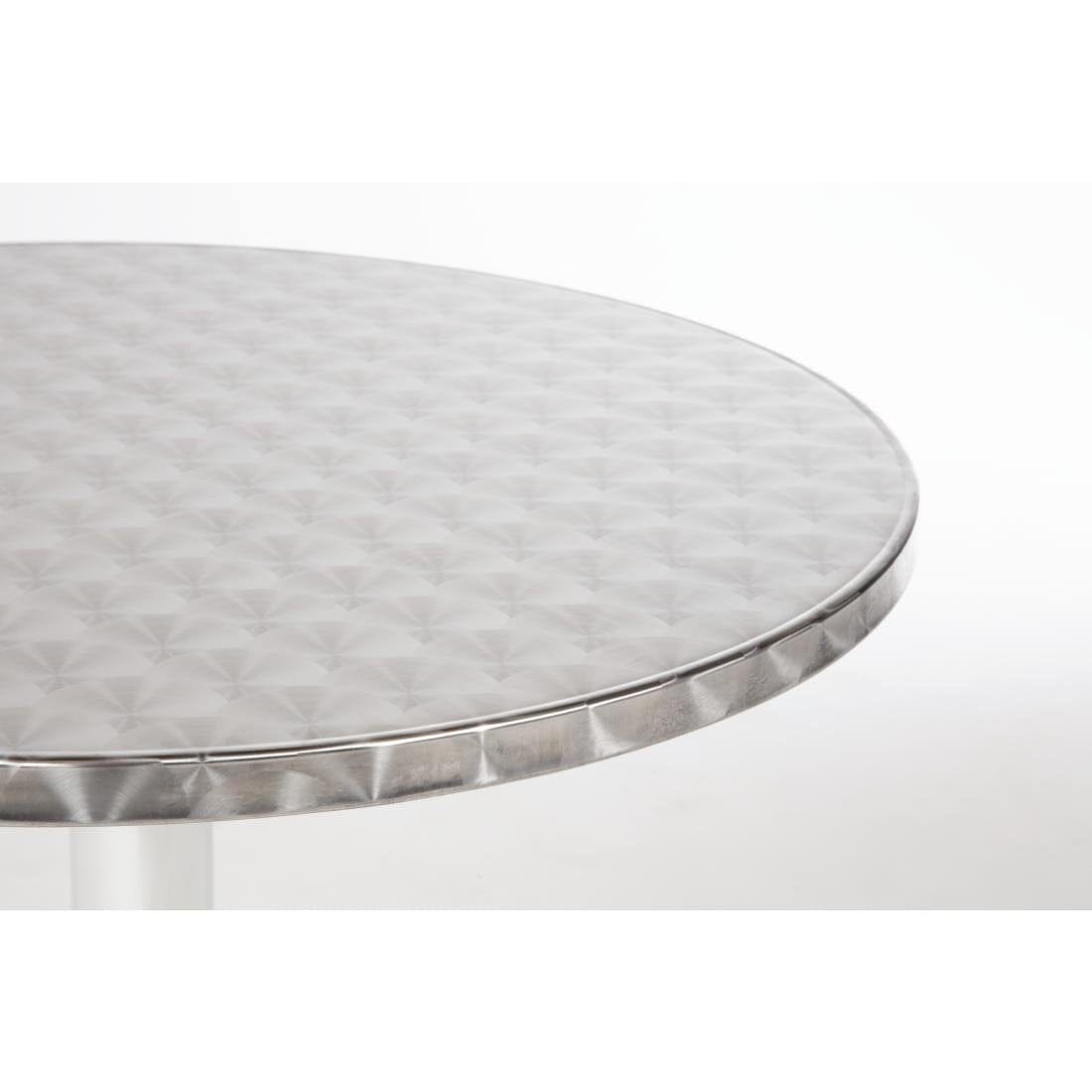 Bolero Round Bistro Table Stainless Steel 600mm - U425