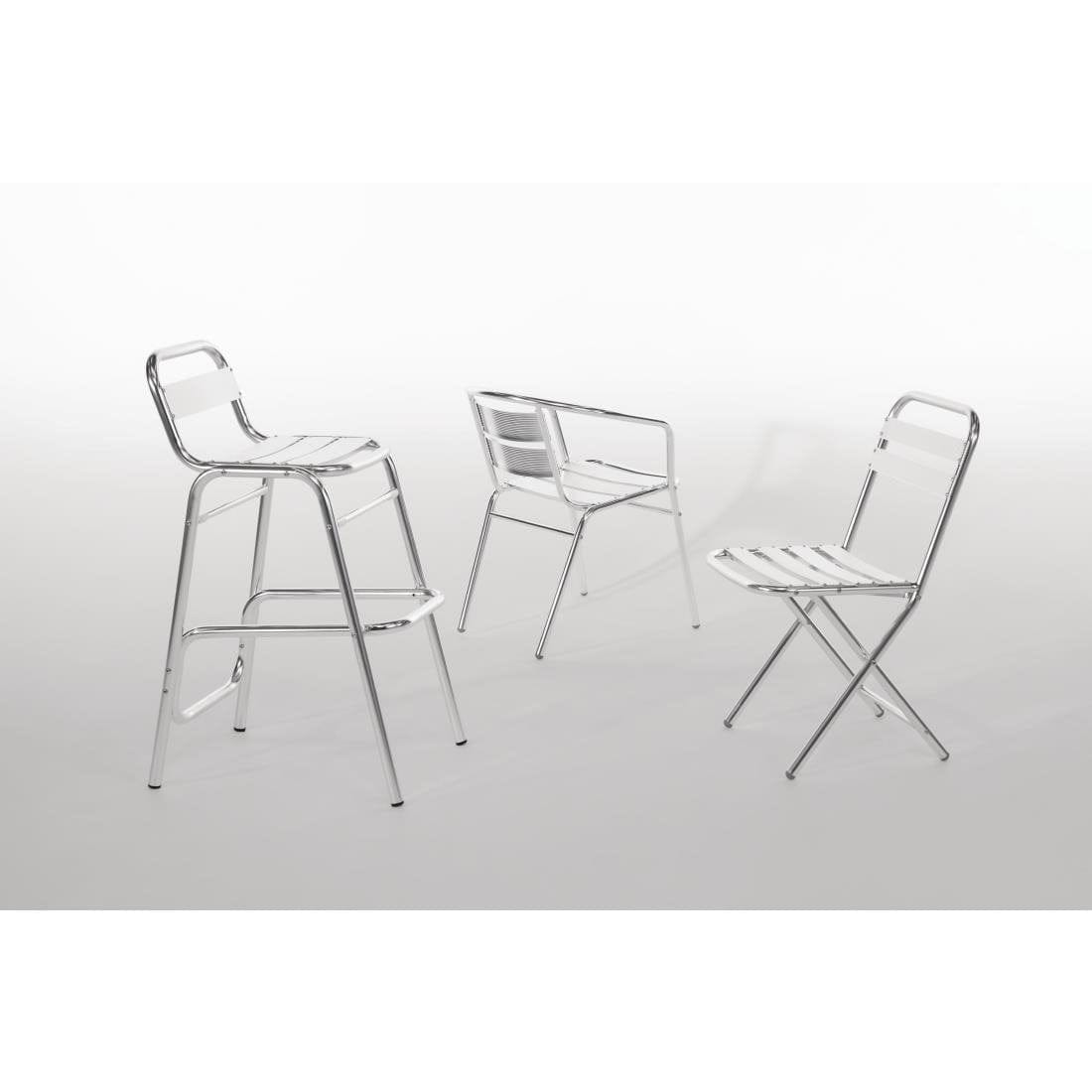 Bolero Aluminium Stacking Chairs 735mm - U419