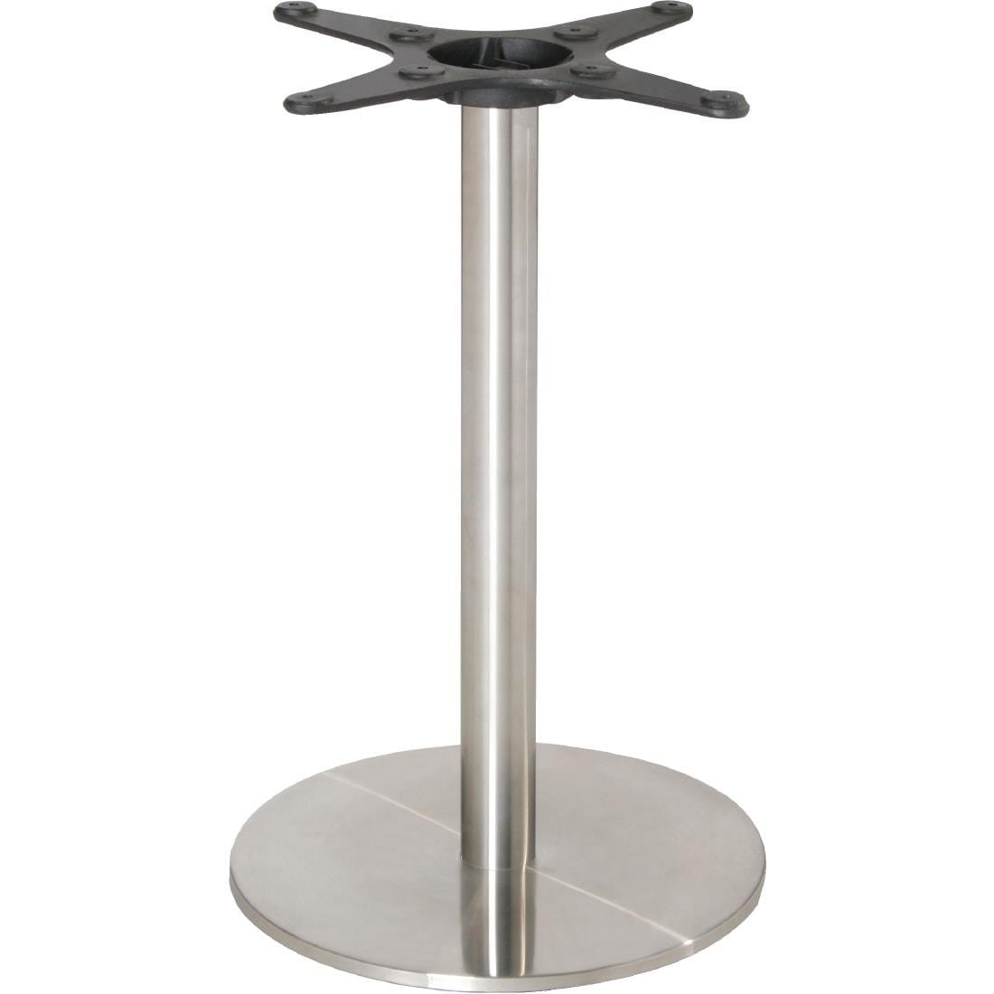 Bolero Stainless Steel Round Table Base - U552