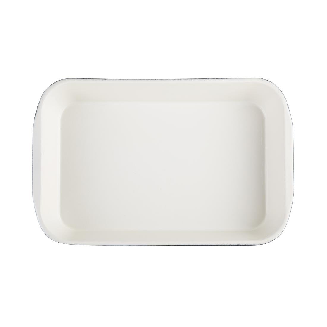 Vogue Black Cast Iron Roasting Dish 4Ltr - U571