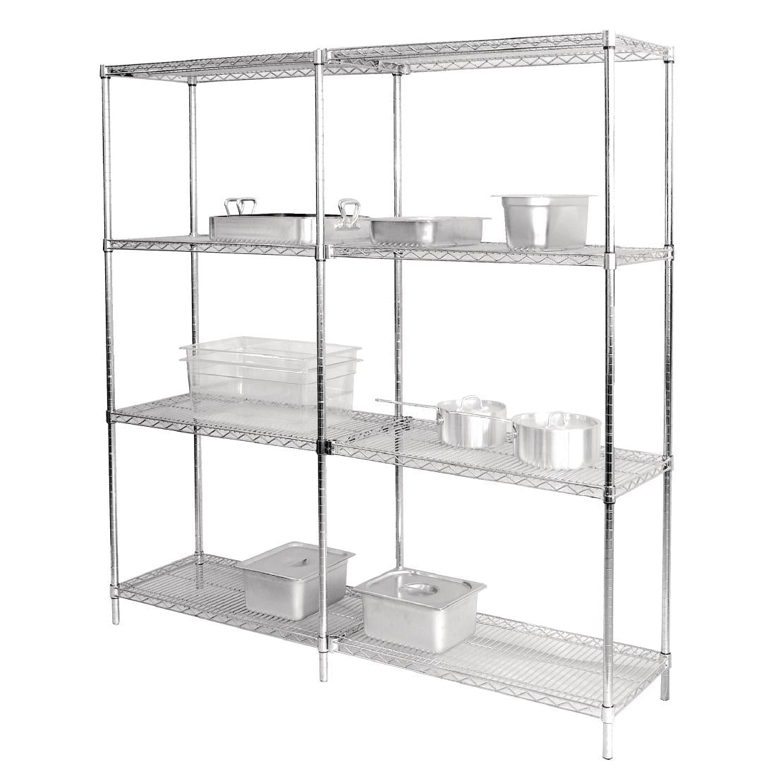 Vogue Chrome Wire Shelves 1220x457mm Pack of 2 - U890