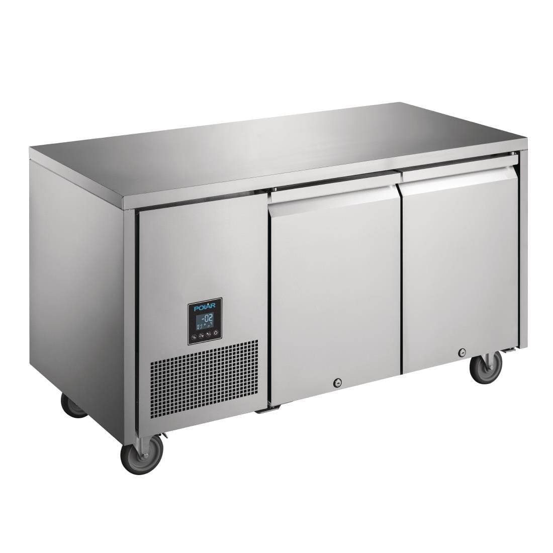 Polar U-Series Premium Double Door Counter Fridge 267Ltr - UA005-A