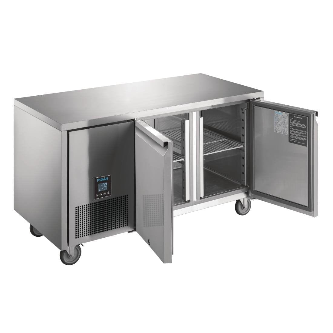 Polar U-Series Premium Double Door Counter Fridge 267Ltr - UA005-A