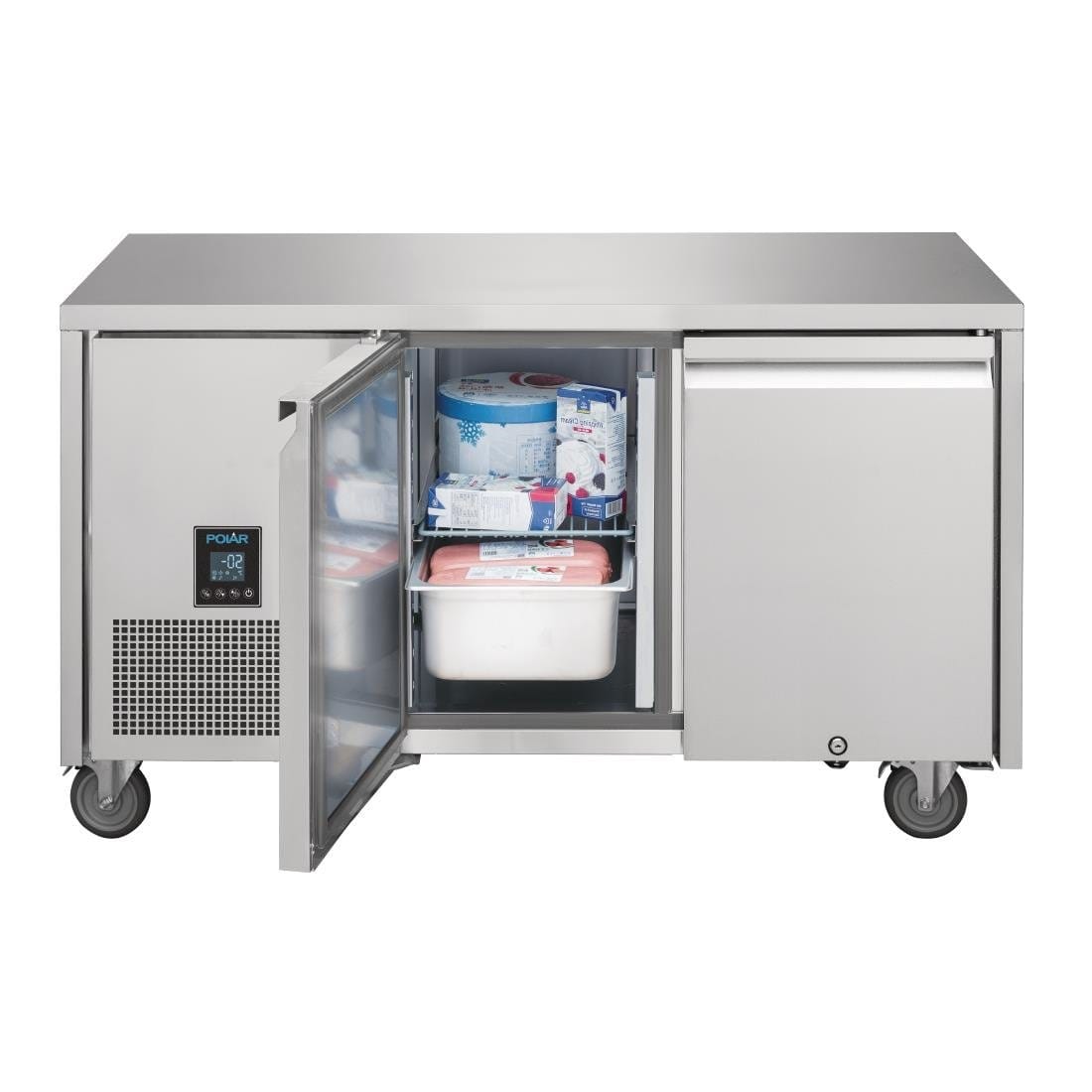 Polar U-Series Premium Double Door Counter Fridge 267Ltr - UA005-A