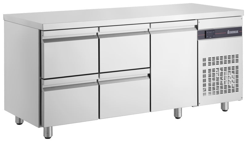 Inomak Under Bar Fridge 1 Door 4 Drawers - UBD4000