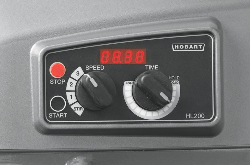 Hobart 20 Quart Planetary Mixer With Bowl, Beater, Whip & Dough Hook - HL200-7STDA