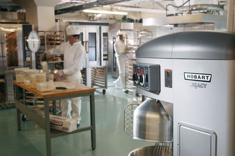 Hobart 60 Quart Planetary Mixer With Bowl, Beater, Whip, Dough Hook & Bowl Truck - HL600-20STDA-C