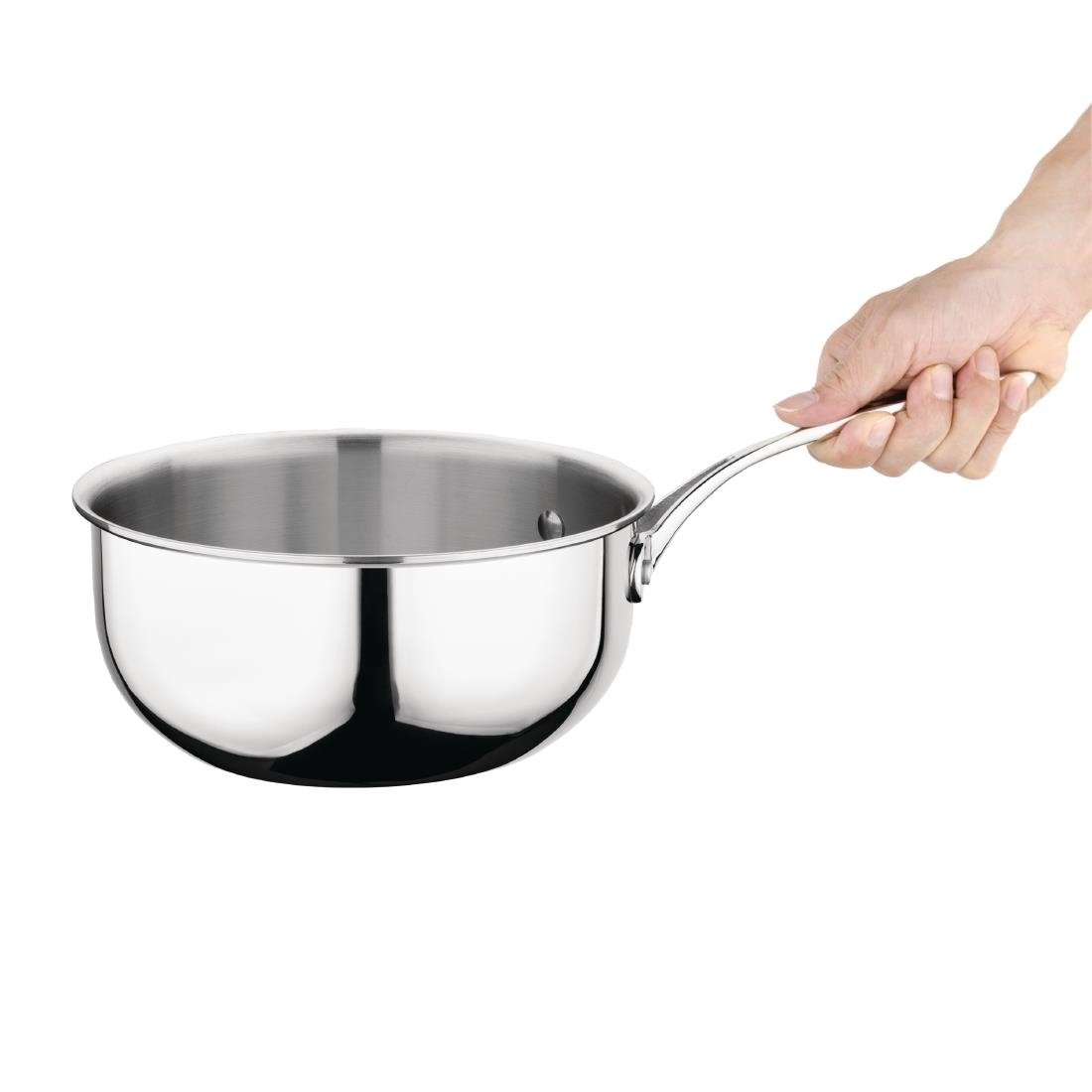 Vogue Tri Wall Flared Saute Pan 200mm - Y240