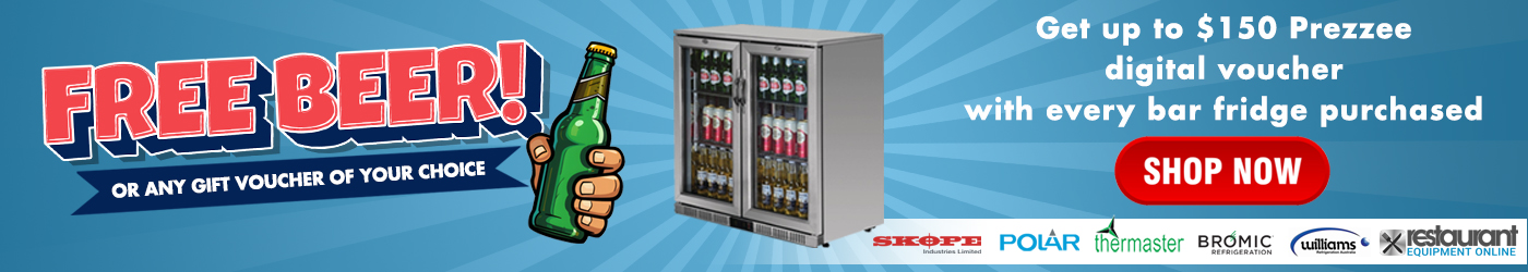 Free Beer - Prezzee Voucher Giveaway Restaurant Equipment Online