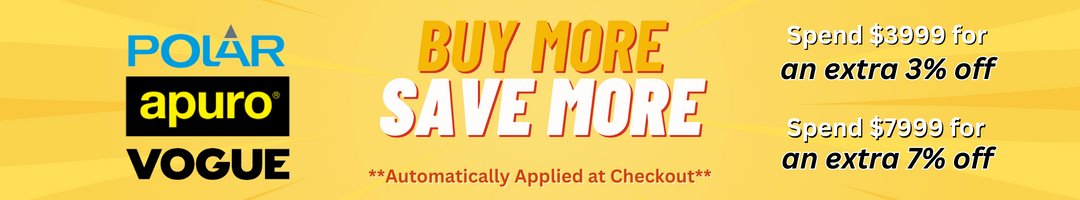 Buy More Save More with Polar, Vogue & Apuro