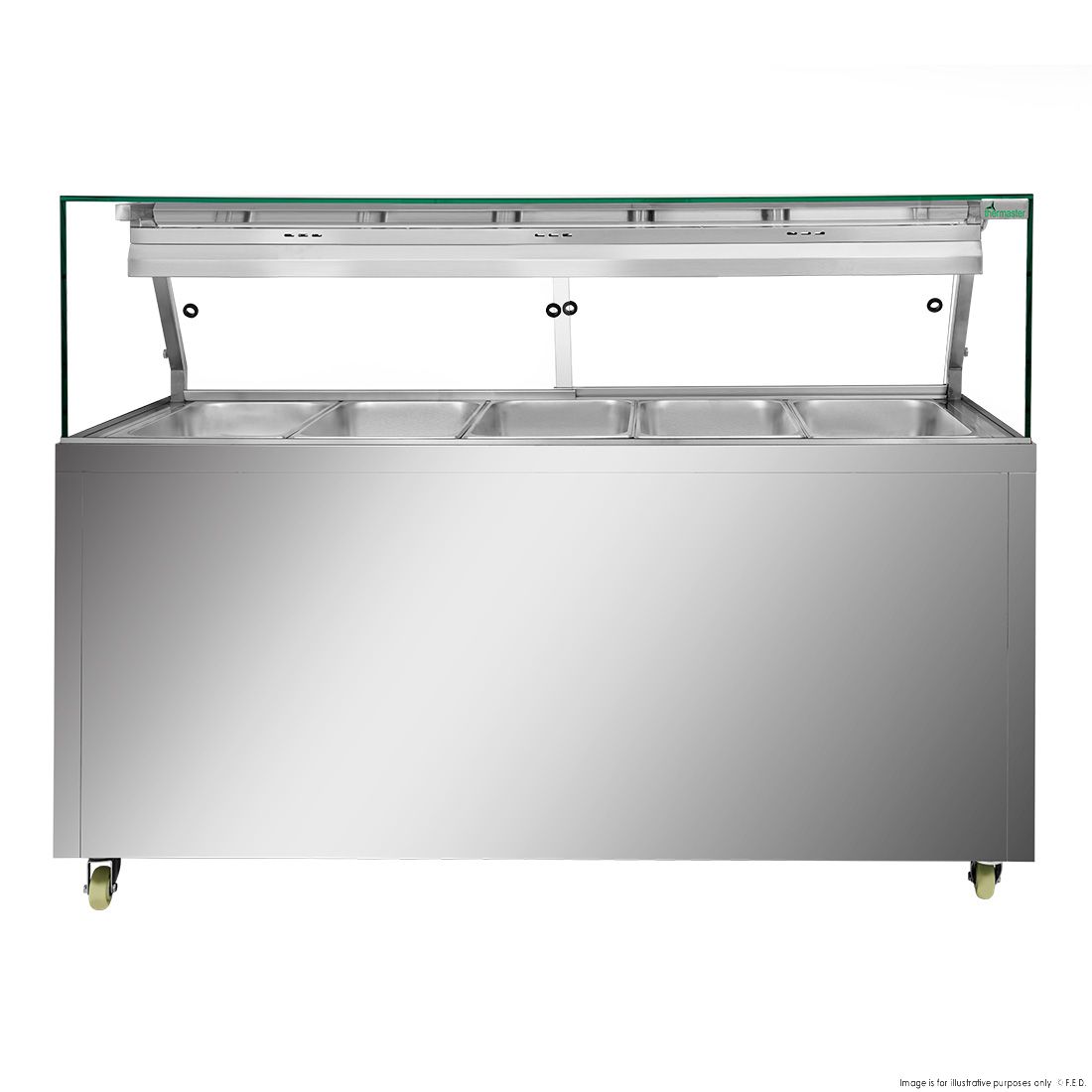 Thermaster Wet and Dry Bain Marie Display 5x1/1 GN Pans PG180FE-XG
