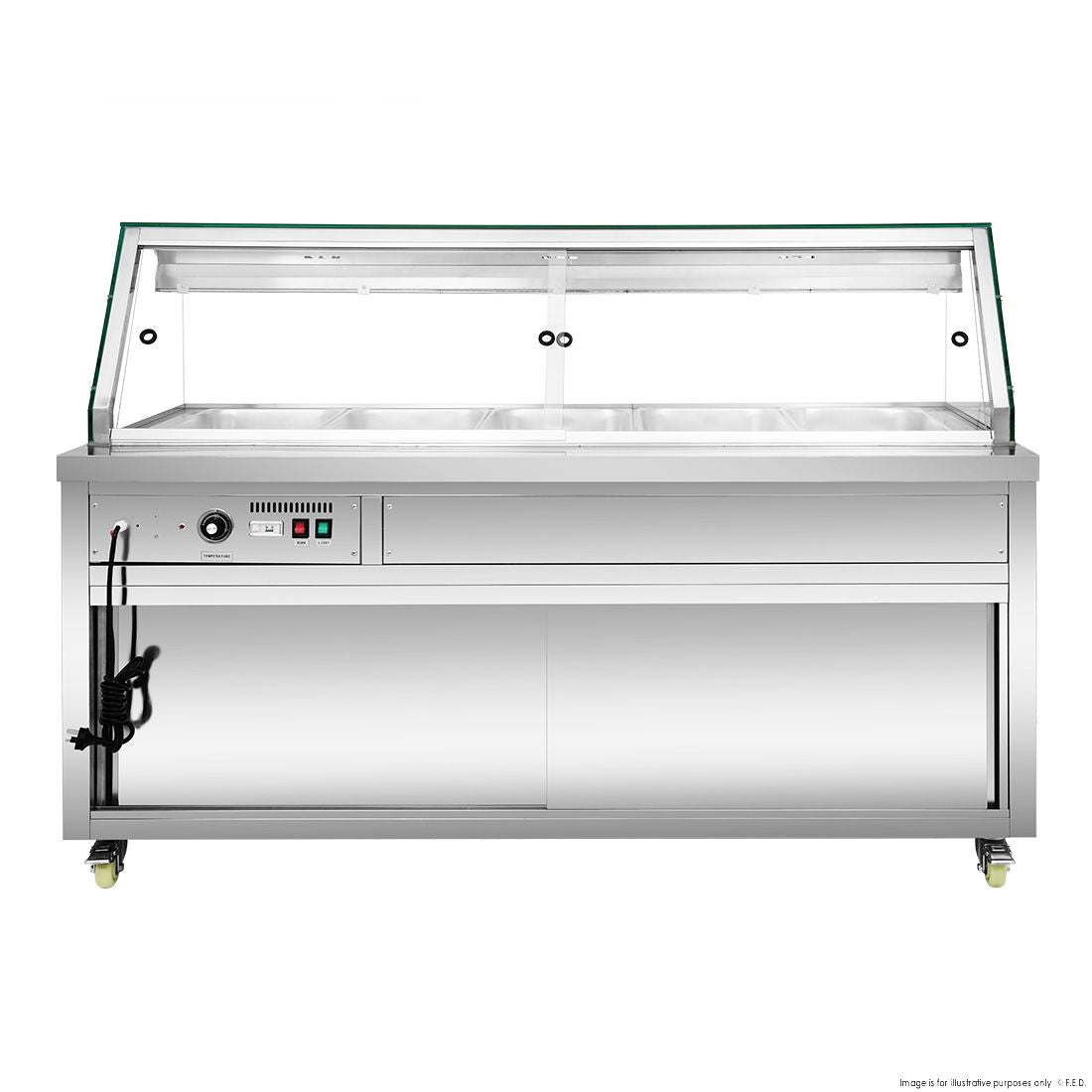 Thermaster Wet and Dry Bain Marie Display 5x1/1 GN Pans PG180FE-XG