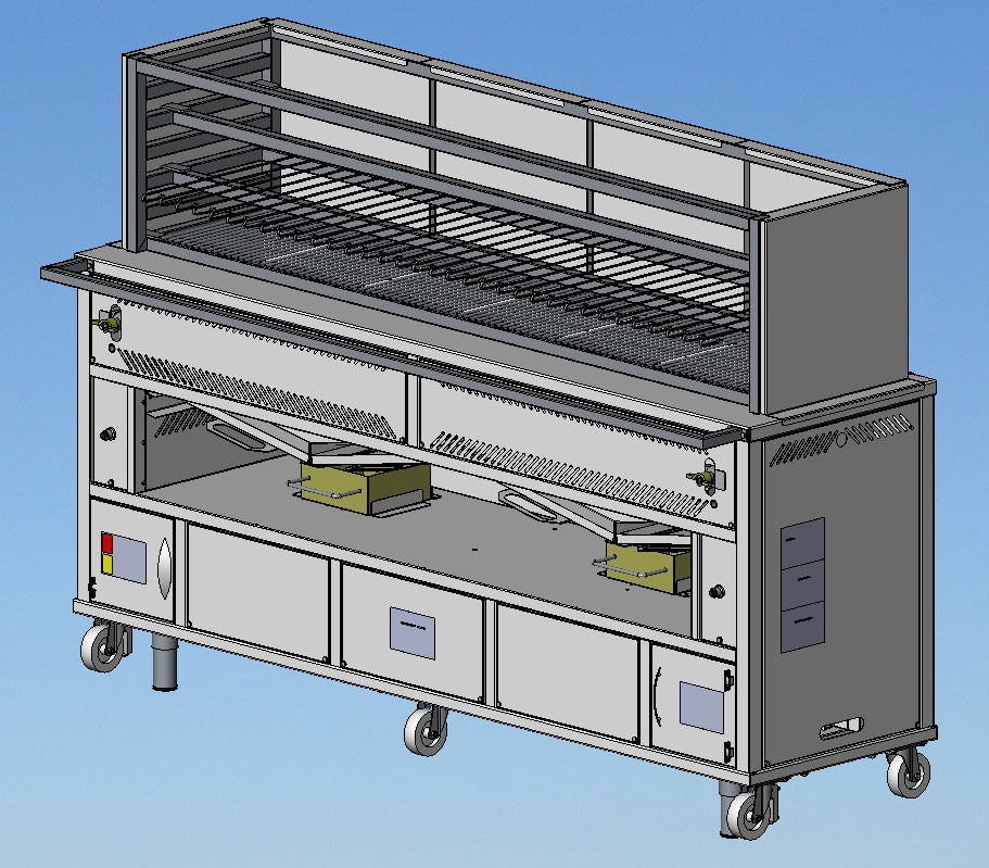 Scheer Gas Lava Rock Robata Grill - 1500mm Width - LV610AC