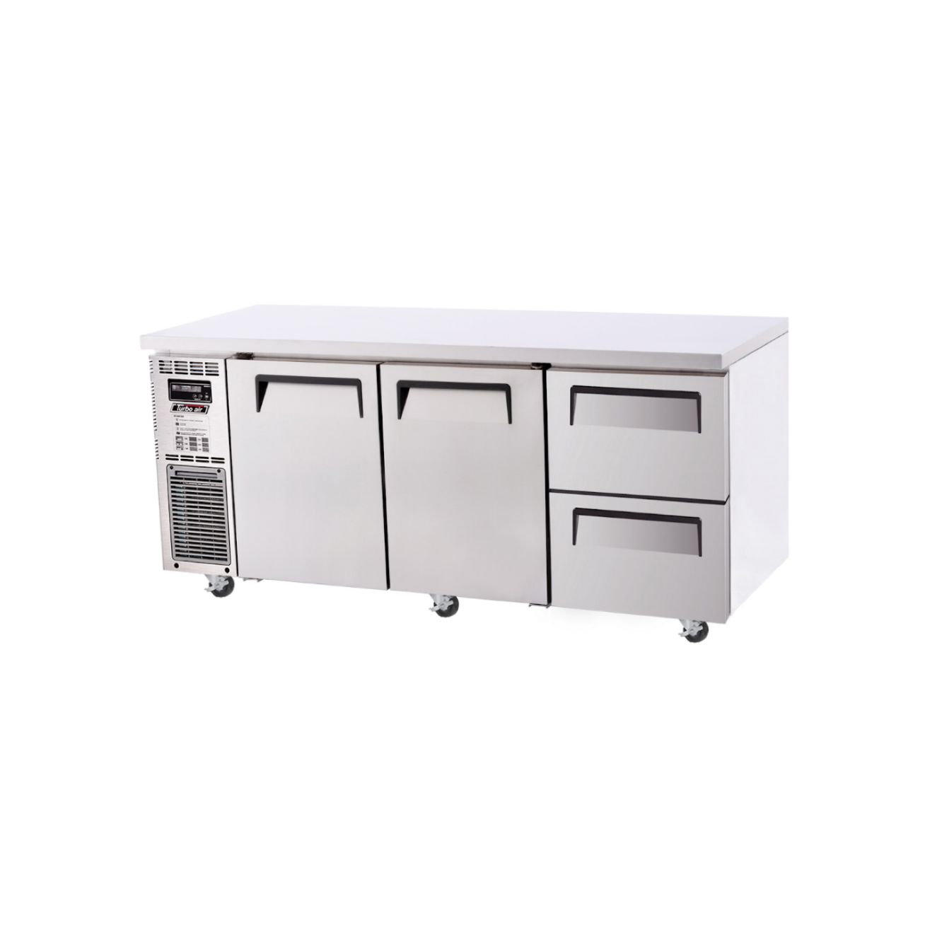 Turbo Air Undercounter 2 Door 2 Drawer Fridge