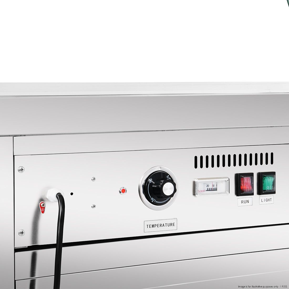 Thermaster Premium Wet And Dry Bain Marie Food Display 4X1/1 Gn Pans PG150FE-XB