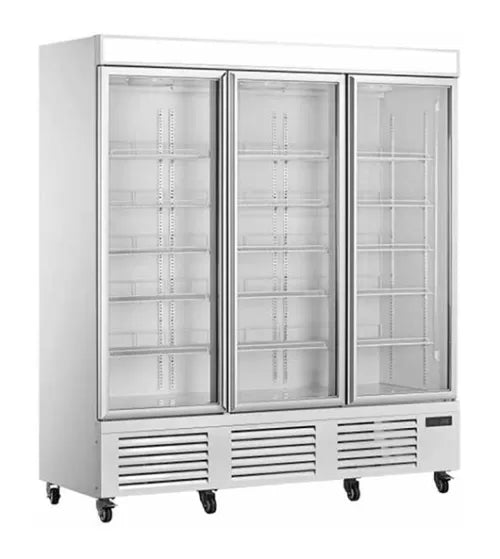 Snow Village Triple Glass Door Display Fridge LC-1860FX