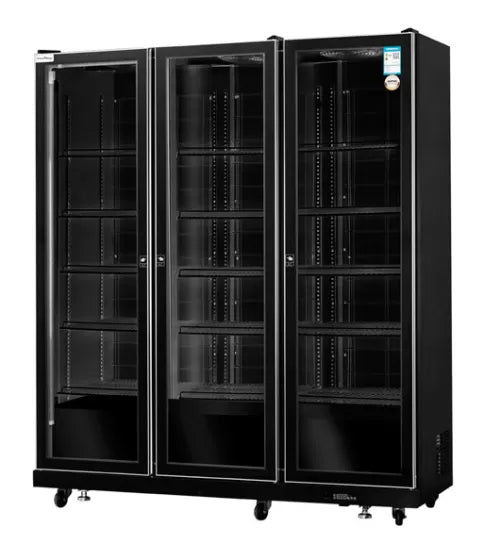 Snow Village Triple Glass Door Wine Fridge LC-1654