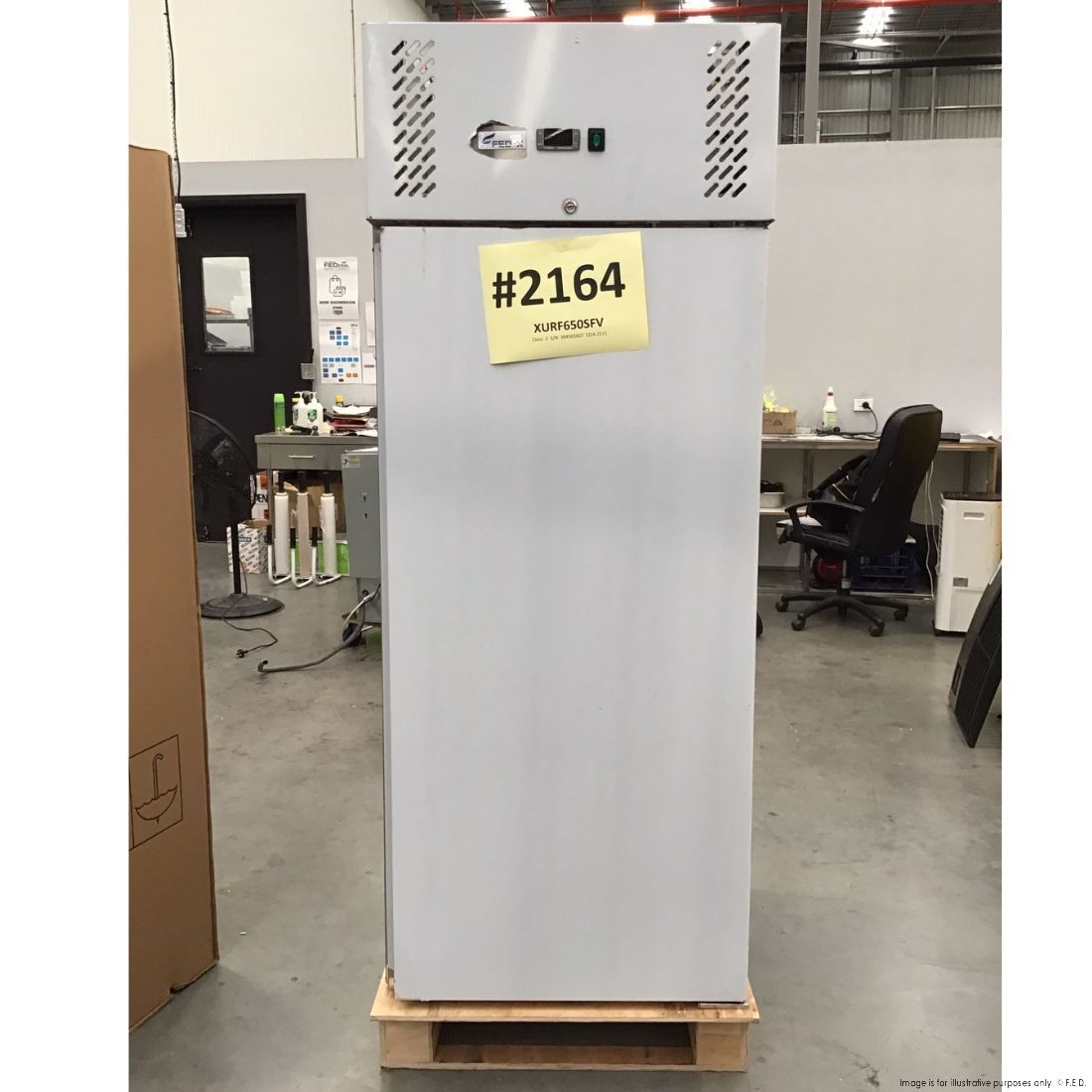 CLEARANCE - FED-X S/S Single Door Upright Freezer - XURF650SFV-NSW2164