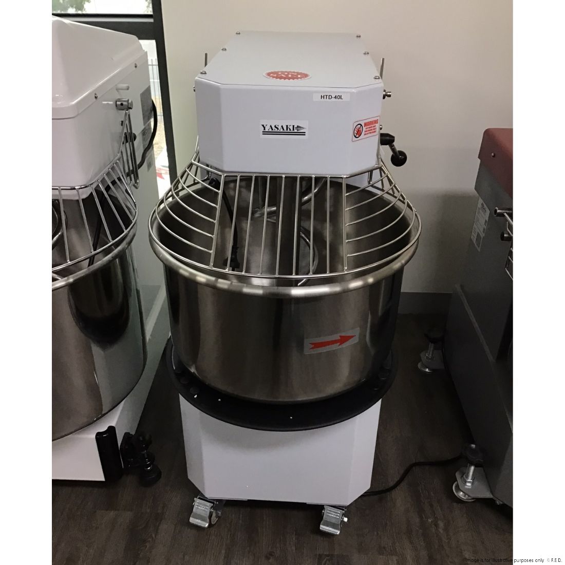 CLEARANCE - Yasaki Tilting Head Removable Bowl 40L Spiral Mixer - HTD-40L-VIC965