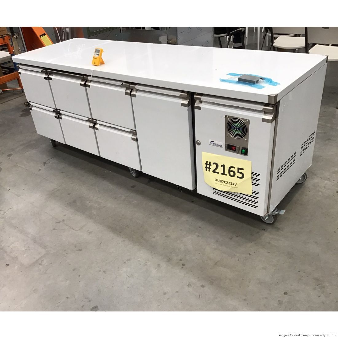 CLEARANCE - FED-X S/S Four Door Bench Fridge - XUB7C22S4V-NSW2165