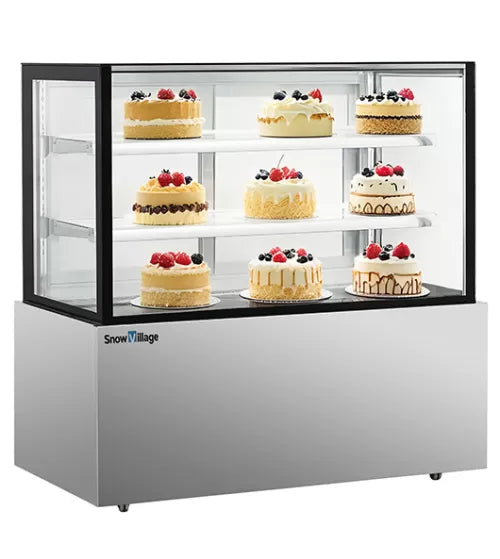 Snow Village Square Glass Chilled Food Display DG-1200FZ