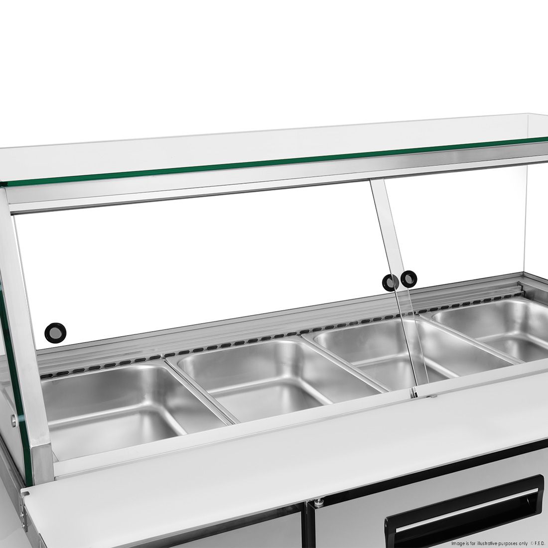 Thermaster Cold Salad & Noodle Bar 4x1/1 GN Pans PG150FA-XG