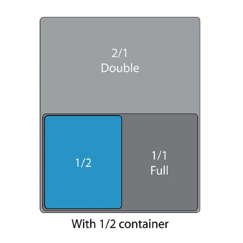 Vogue Polycarbonate 1/2 Gastronorm Black Lid - U475