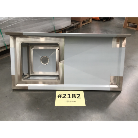 CLEARANCE - Modular System Single Sink Bench Left Handed 1200x600x900mm - 1200-6-SSBL-NSW2182
