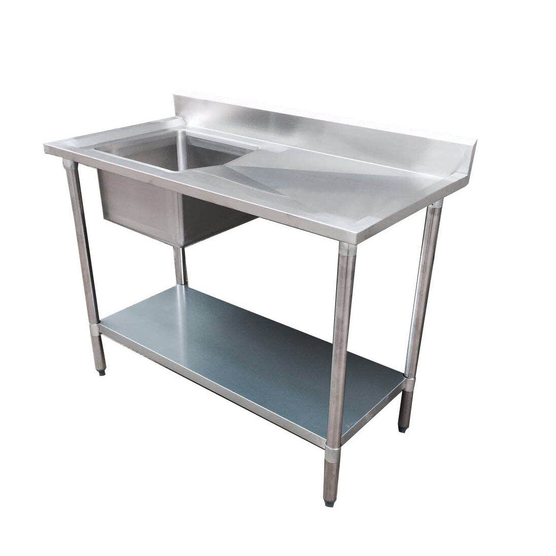 CLEARANCE - Modular System Single Sink Bench Left Handed 1200x600x900mm - 1200-6-SSBL-NSW2182