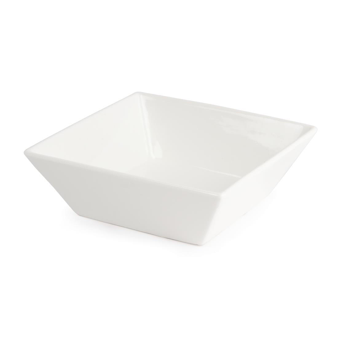 Olympia Lumina Square Bowls White 140mm (6 Pack) - CD639
