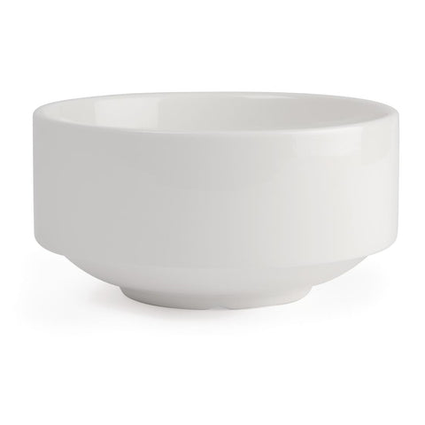 Olympia Lumina Stacking Soup Bowls White 398ml 14oz (6 Pack) - CF379