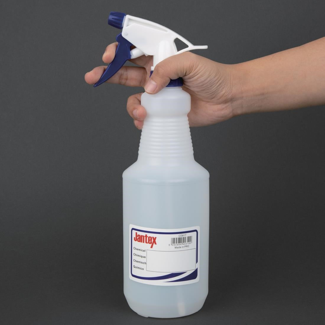 Jantex Colour Coded Spray Bottles Blue 750ml - CD817