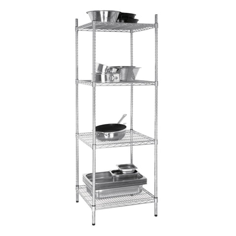 Vogue 4 Tier Wire Shelving Kit 610x610mm - U884