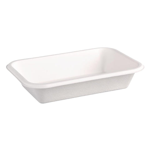 Fiesta Compostable Bagasse Food Trays 455ml (Pack of 50) - DW347