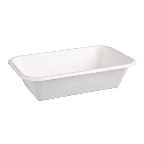 Fiesta Compostable Bagasse Food Trays 910ml (Pack of 50) - DW349