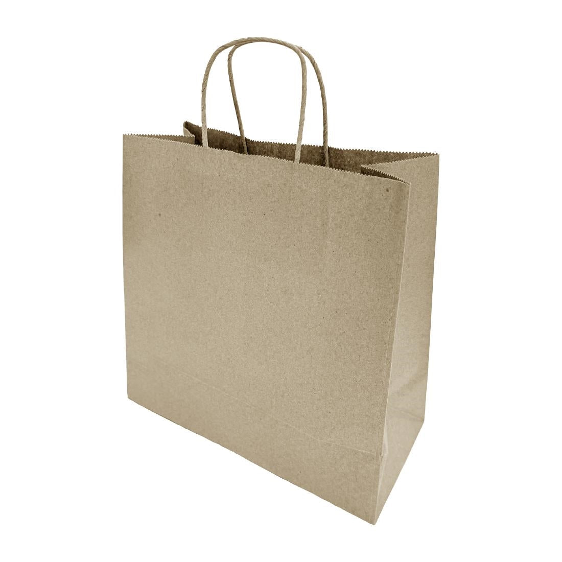 Fiesta Recyclable Twist Handle Brown Paper Bags Medium (250 Pack) - HY762