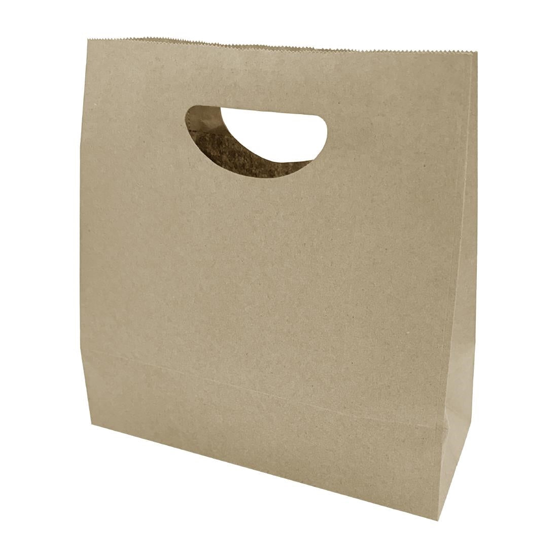 Fiesta Recyclable D Cut Handle Brown Paper Bags Medium (250 Pack) - HY764