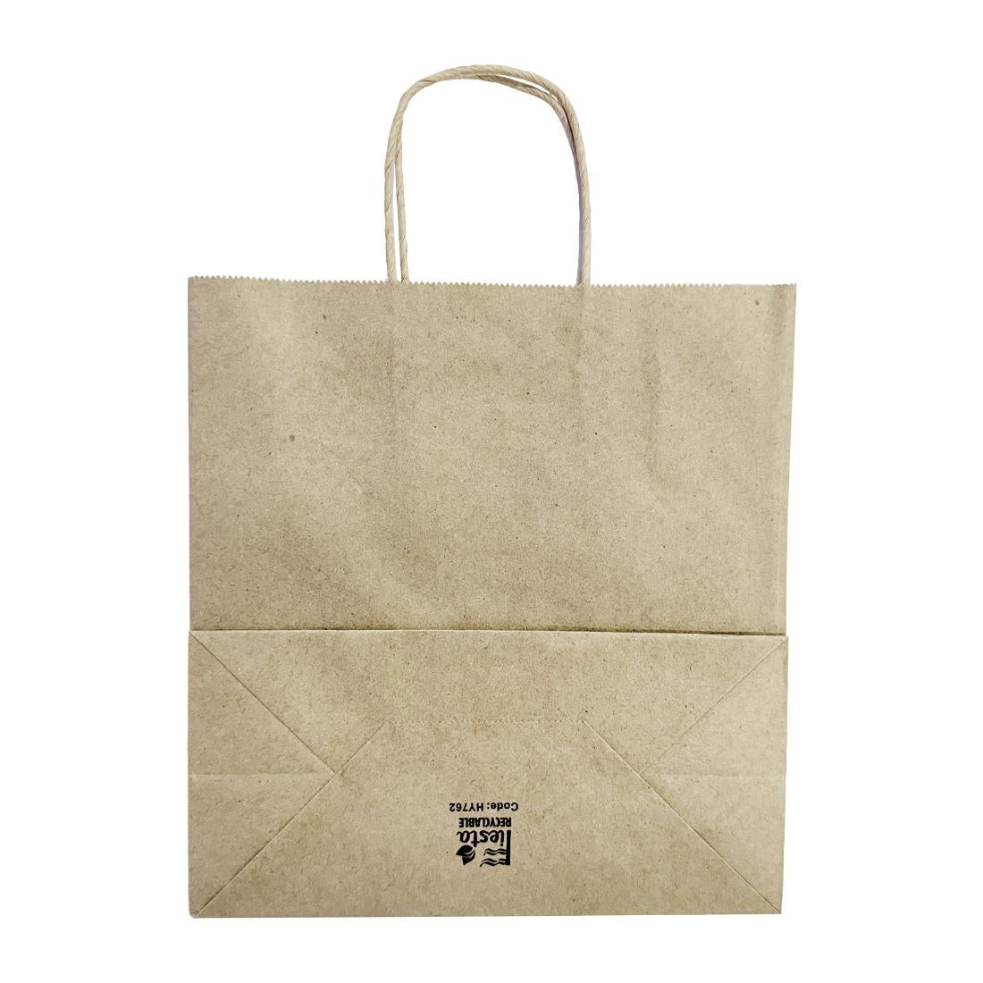 Fiesta Recyclable Twist Handle Brown Paper Bags Medium (250 Pack) - HY762